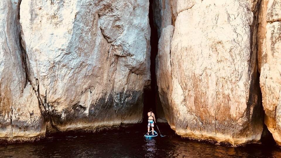 Stand Up Paddle - Grotte - Parc National des Calanque Marseille Cassis